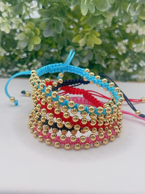 Pulsera tejida balines